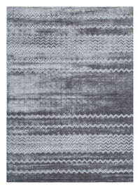 Tapis en viscose - 300 x 240 cm - bleu