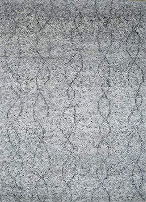 Tapis en laine - 240 x 150 cm - gris clair