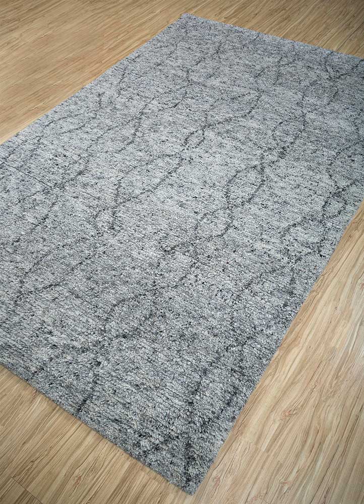 Tapis en laine - 240 x 150 cm - gris clair