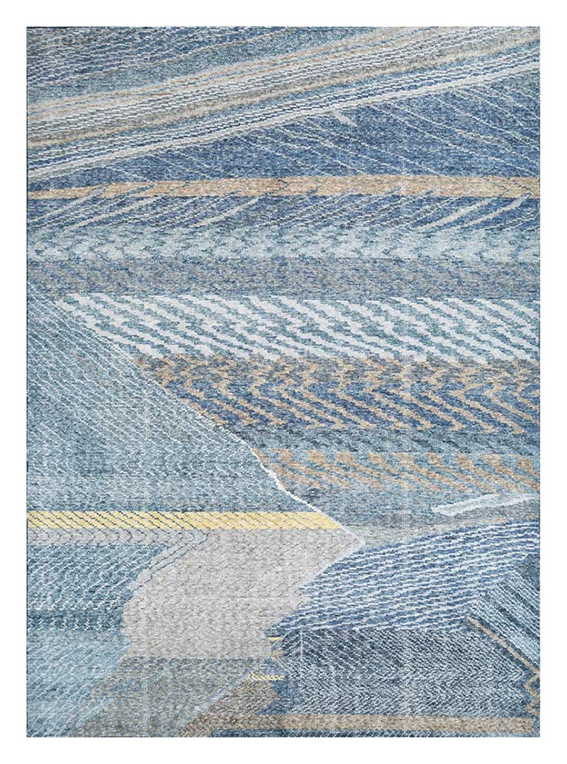 Tapis en laine - 240 x 150 cm - bleu foncé