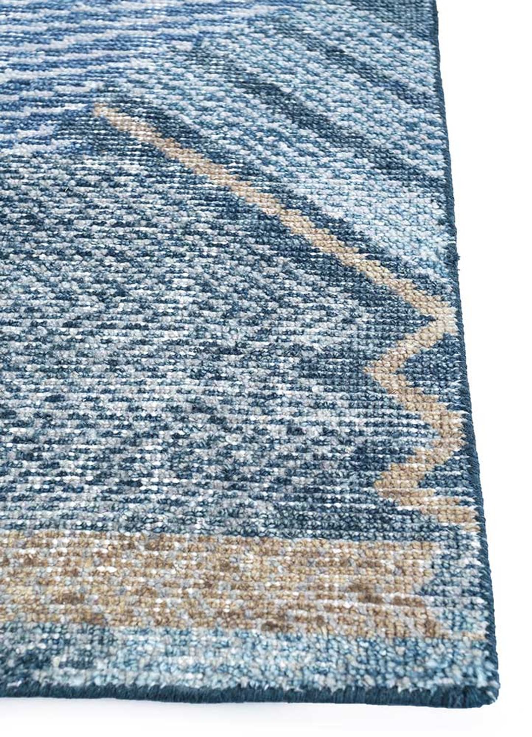 Tapis en laine - 240 x 150 cm - bleu foncé