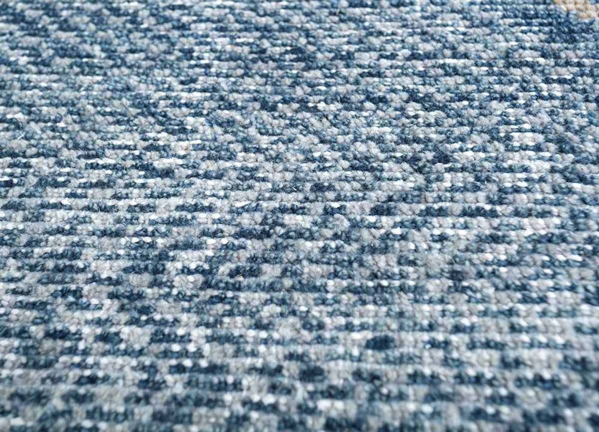 Tapis en laine - 240 x 150 cm - bleu foncé