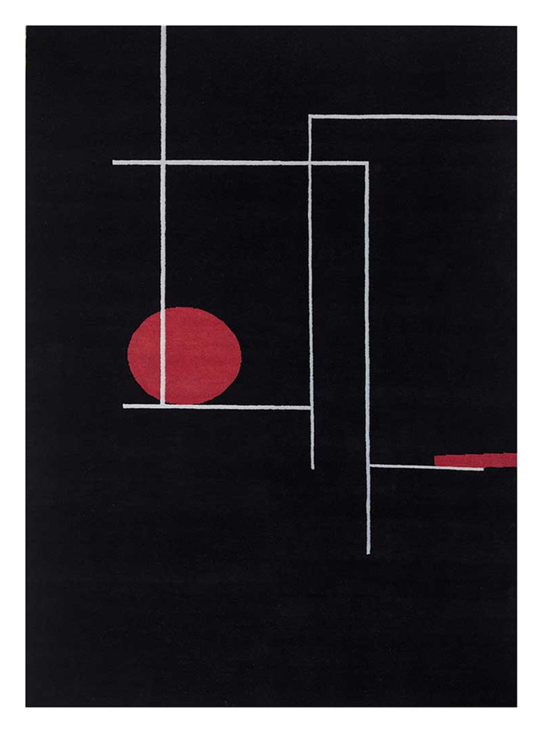 Tapis en laine - 270 x 180 cm - noir