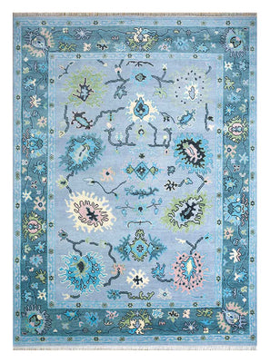 Tapis en laine - 300 x 240 cm - turquoise