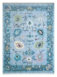 Tapis en laine - 300 x 240 cm - turquoise