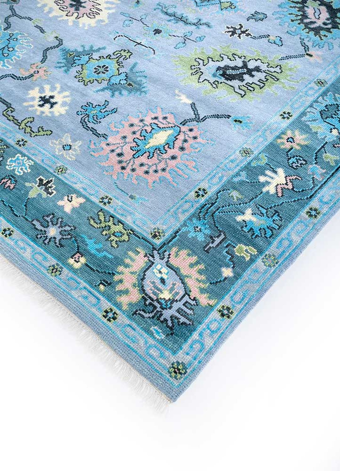 Tapis en laine - 300 x 240 cm - turquoise