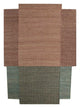 Tapis en jute 300x240cm - forme spéciale multicolore