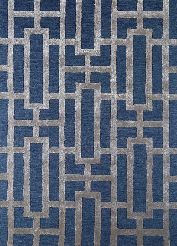 Tapis en laine - 270 x 180 cm - bleu