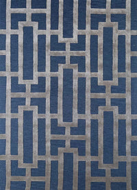Tapis en laine - 270 x 180 cm - bleu