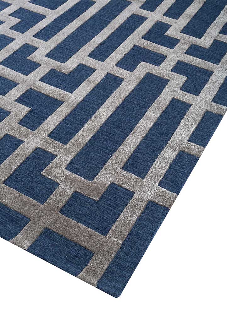 Tapis en laine - 270 x 180 cm - bleu