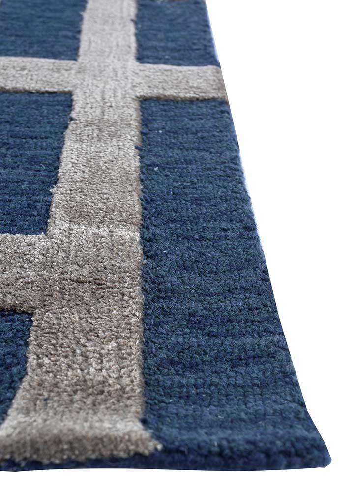 Tapis en laine - 270 x 180 cm - bleu