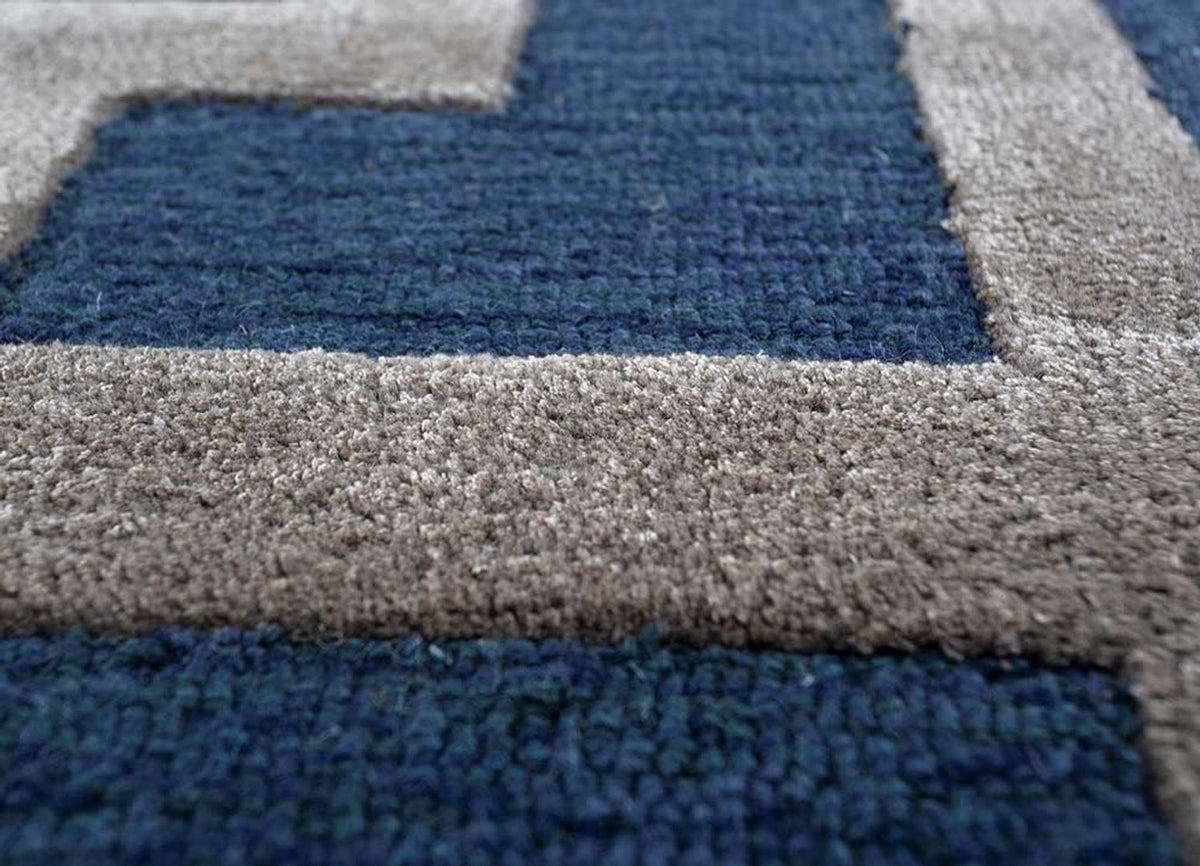 Tapis en laine - 270 x 180 cm - bleu