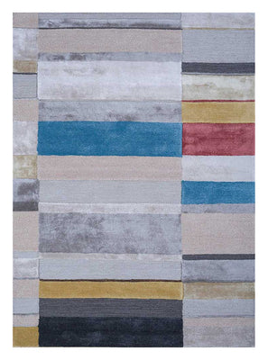 Tapis en laine - 270 x 180 cm - argent