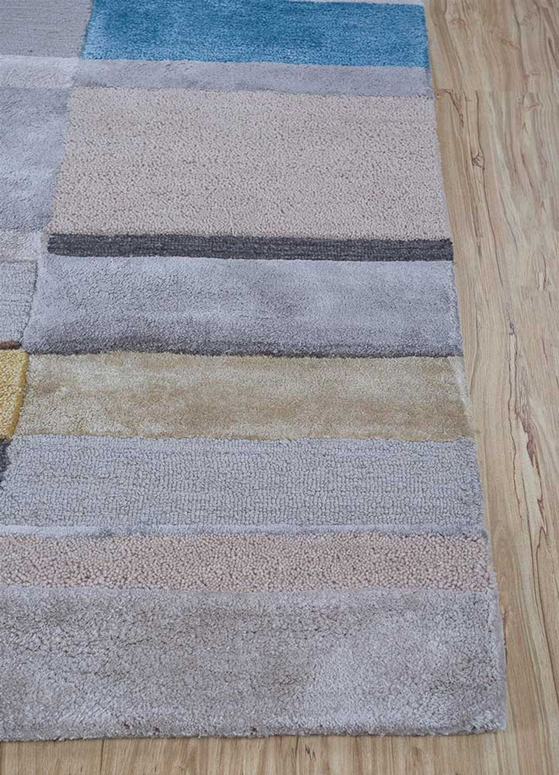 Tapis en laine - 270 x 180 cm - argent