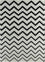 Tapis en laine - 240 x 150 cm - noir et blanc