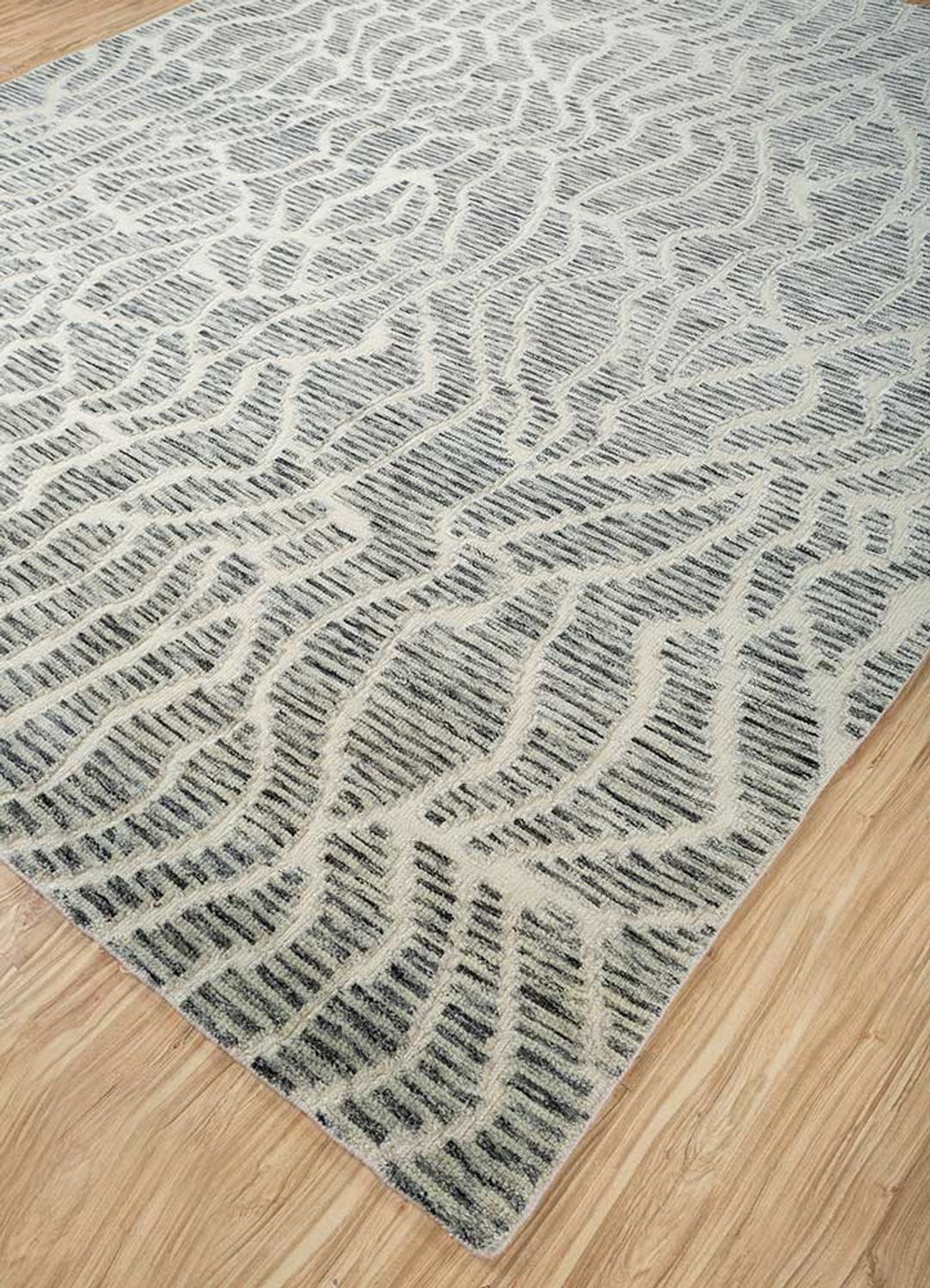 Tapis en laine - 300 x 240 cm - gris