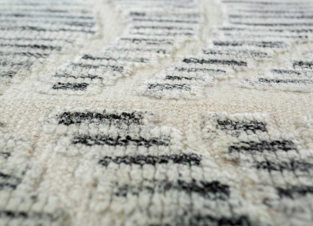 Tapis en laine - 300 x 240 cm - gris