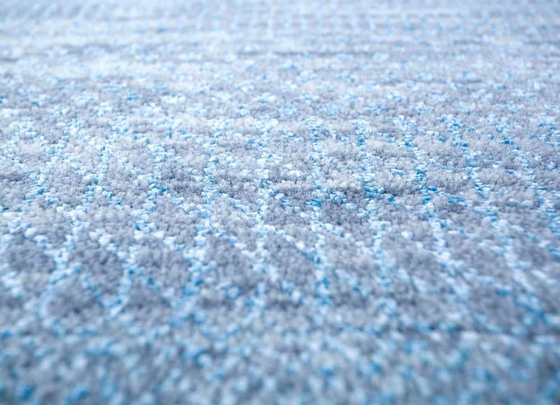 Tapis en laine - 270 x 180 cm - bleu de mer
