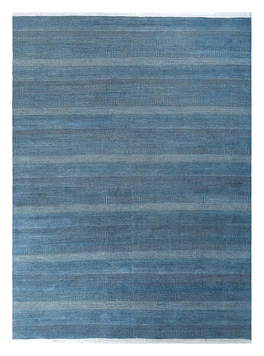 Tapis en laine - 360 x 270 cm - bleu foncé
