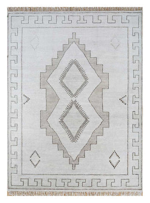 Tapis en laine - 300 x 240 cm - gris clair
