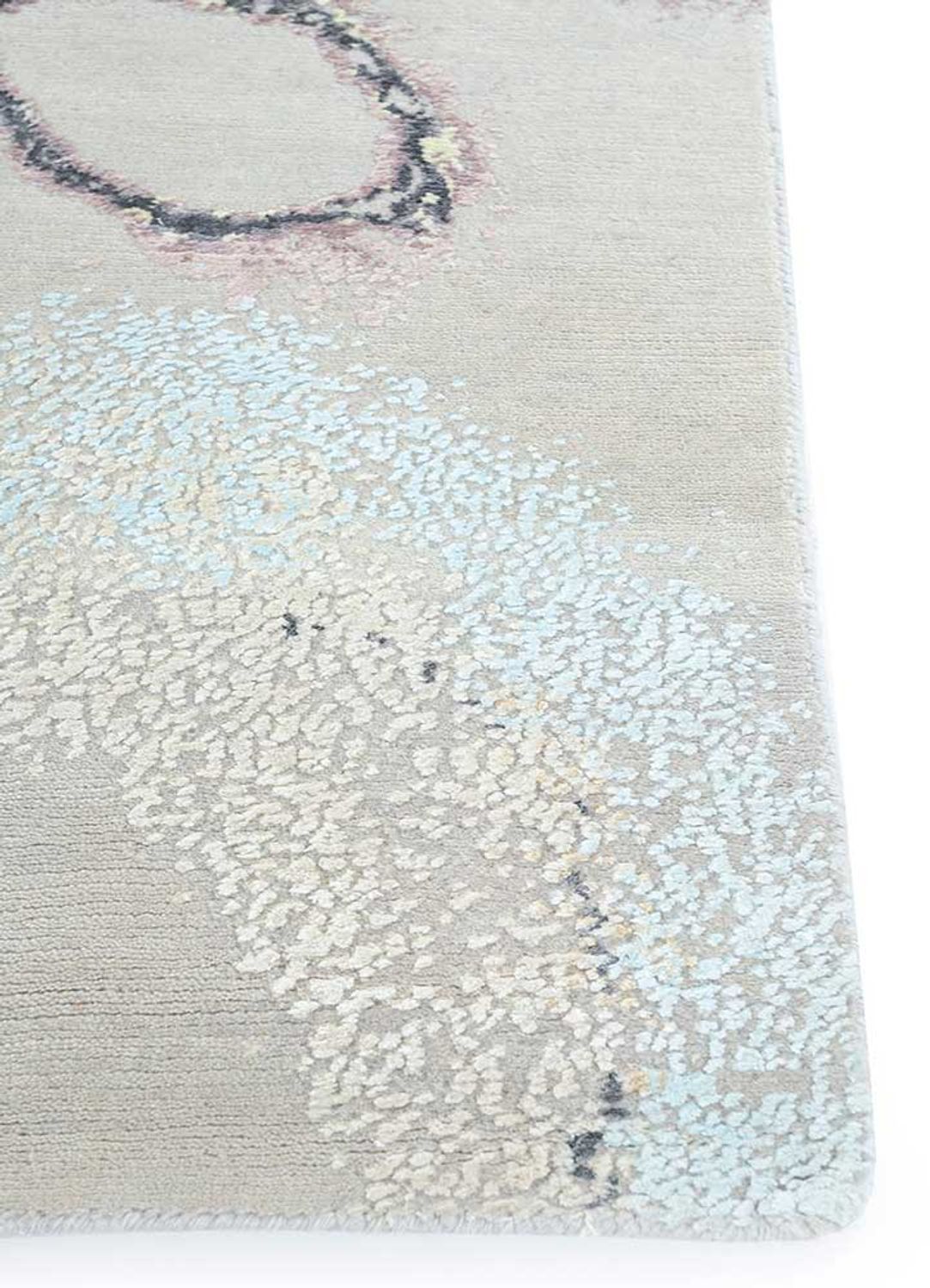 Tapis design - 450 x 360 cm - argent