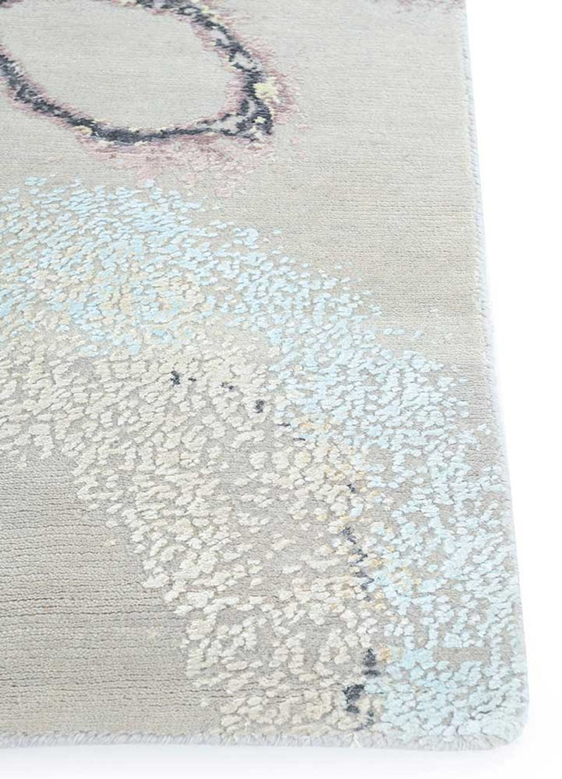 Tapis design - 450 x 360 cm - argent