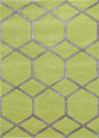 Tapis en laine - 165 x 105 cm - vert clair