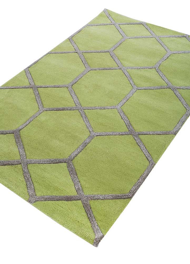 Tapis en laine - 165 x 105 cm - vert clair