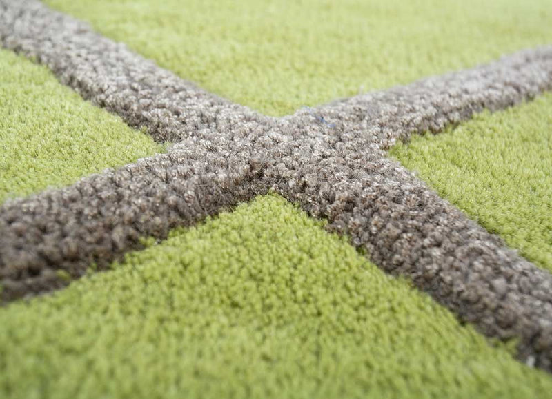 Tapis en laine - 165 x 105 cm - vert clair