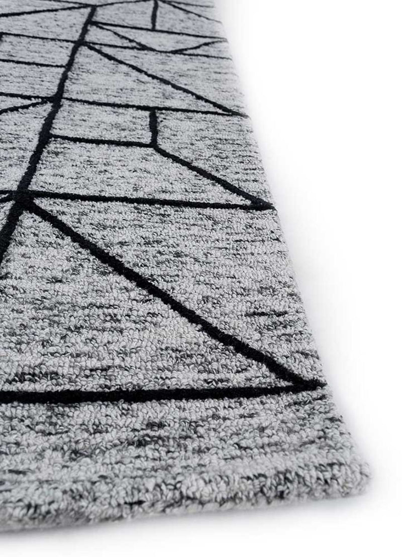 Tapis en laine - 330 x 240 cm - gris
