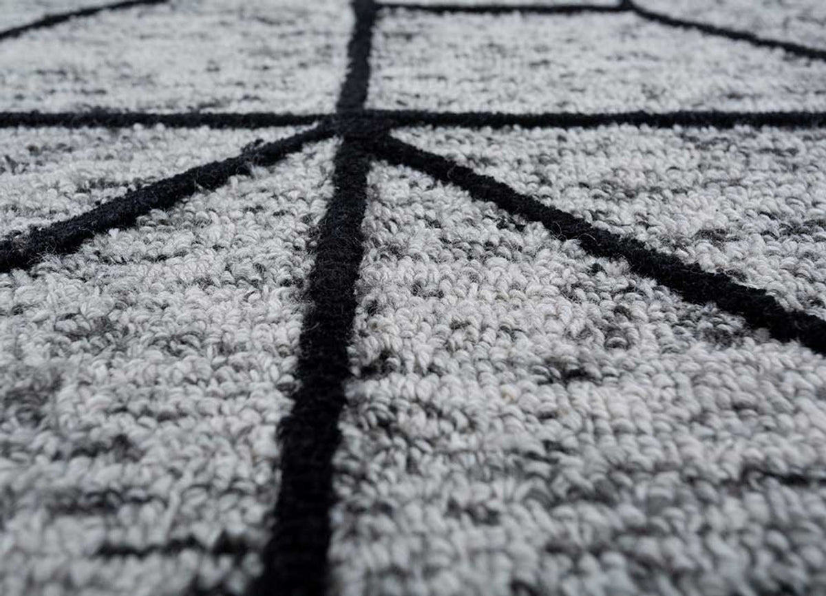 Tapis en laine - 330 x 240 cm - gris