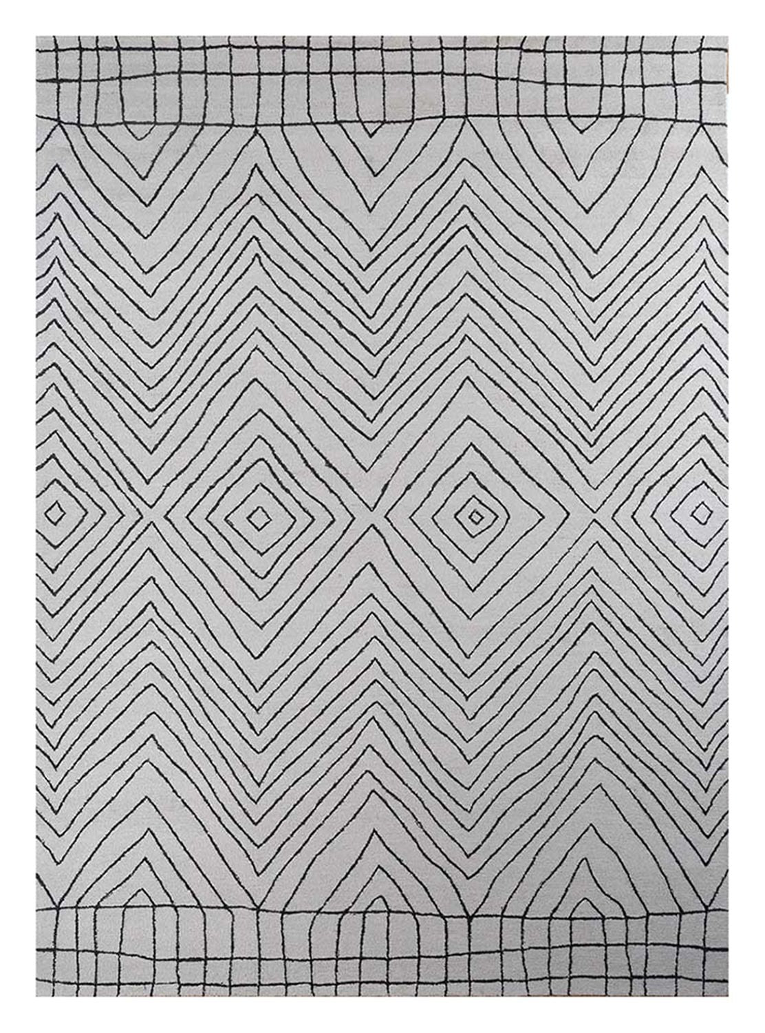 Tapis en laine - 330 x 240 cm - gris clair
