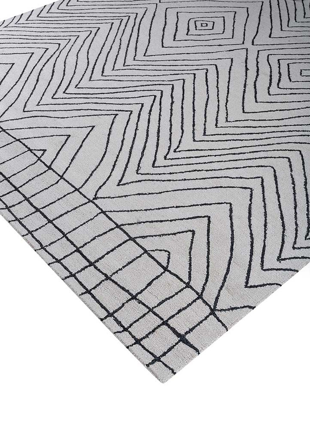Tapis en laine - 330 x 240 cm - gris clair