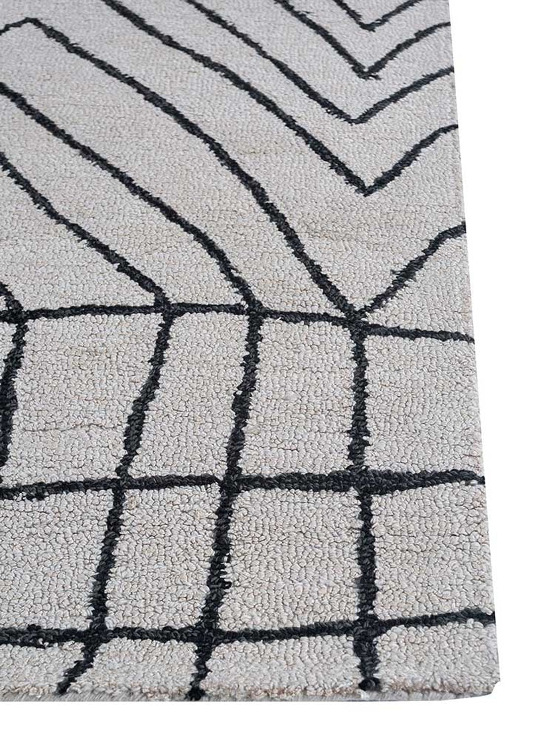 Tapis en laine - 330 x 240 cm - gris clair