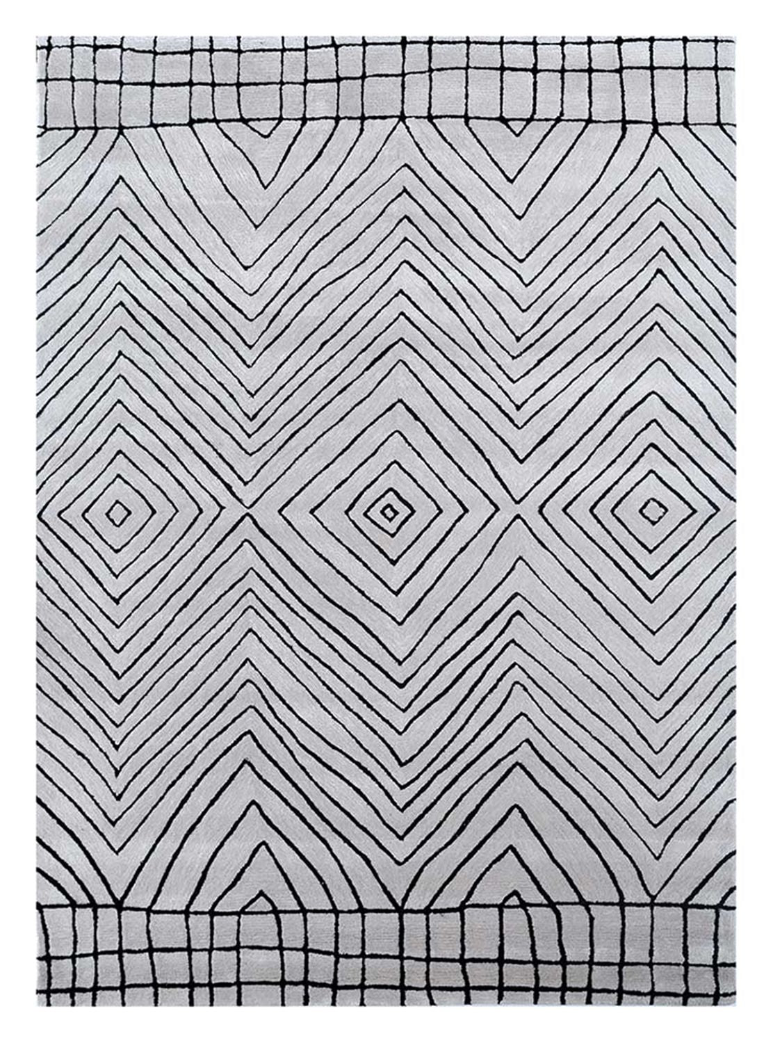 Tapis en laine - 330 x 240 cm - gris clair
