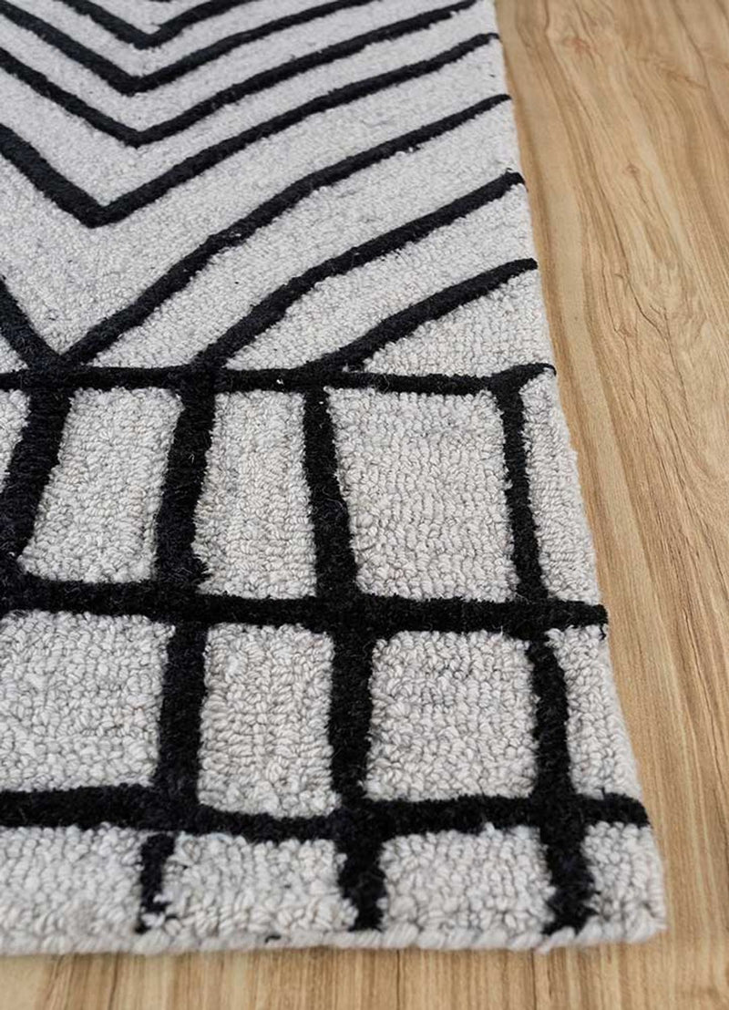 Tapis en laine - 270 x 180 cm - gris