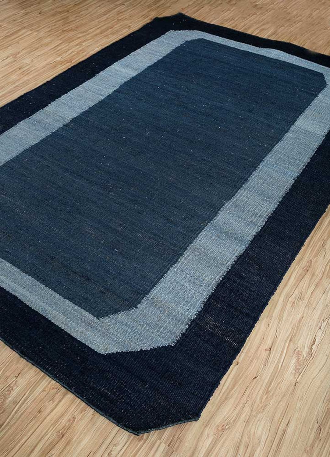 Tapis en sisal originale  - 270 x 180 cm - bleu