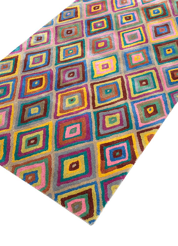 Tapis en laine - 165 x 105 cm - or