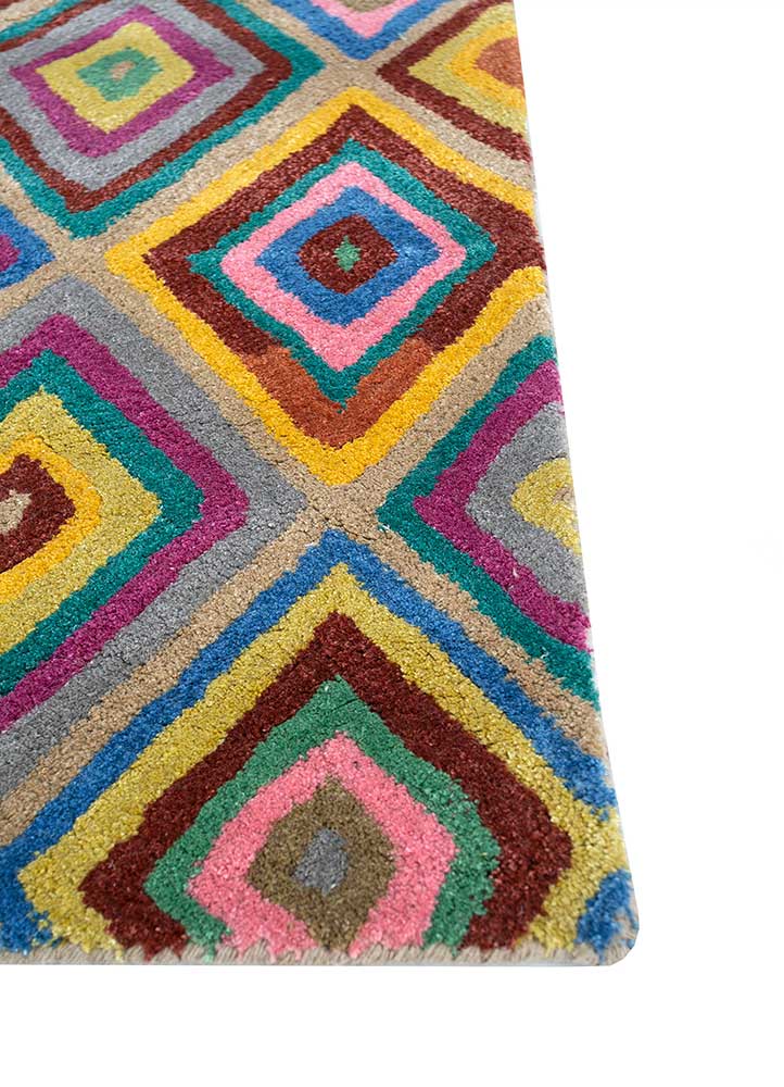 Tapis en laine - 165 x 105 cm - or