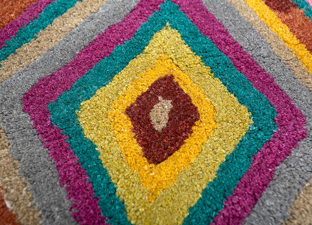 Tapis en laine - 165 x 105 cm - or