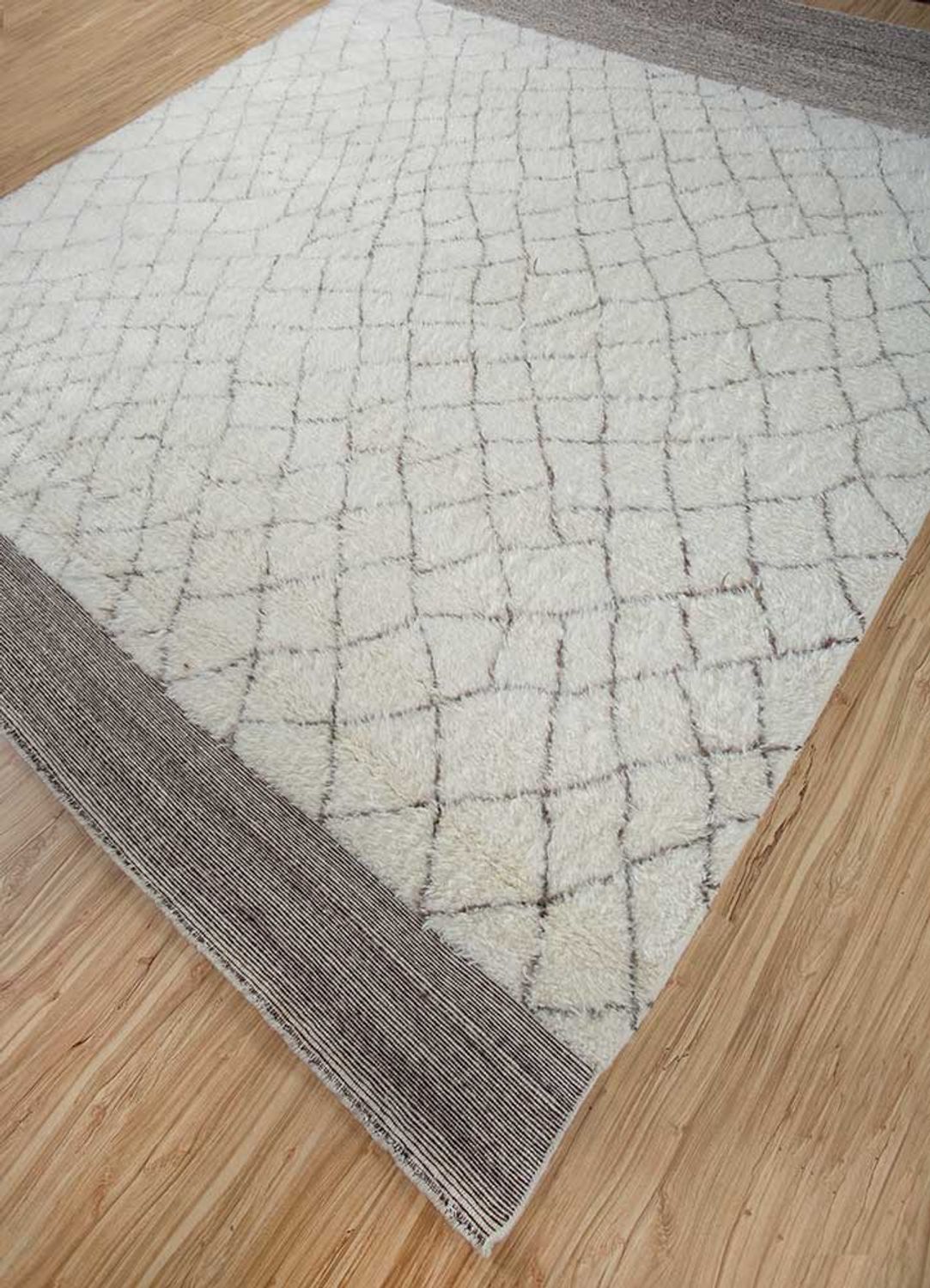 Tapis en laine - 300 x 240 cm - crème