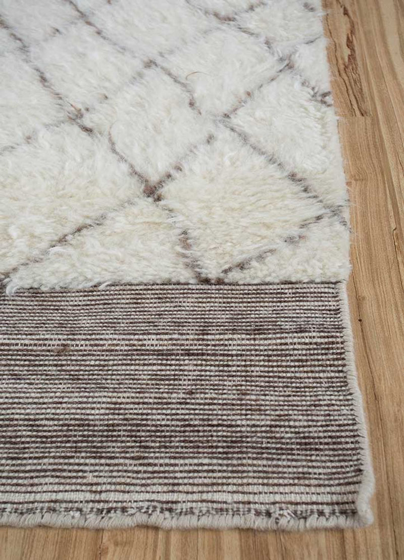 Tapis en laine - 300 x 240 cm - crème