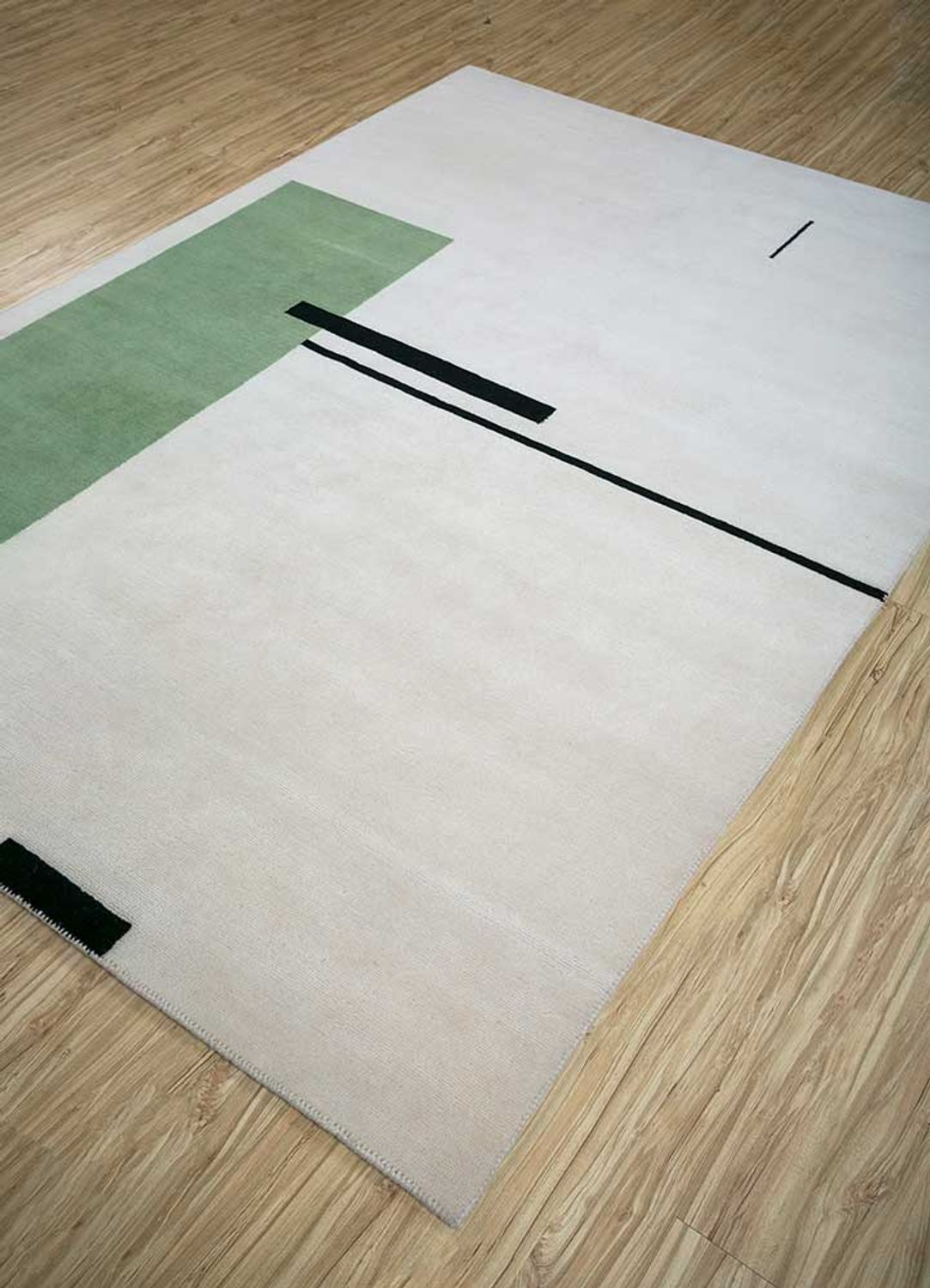 Tapis en laine - 270 x 180 cm - gris clair