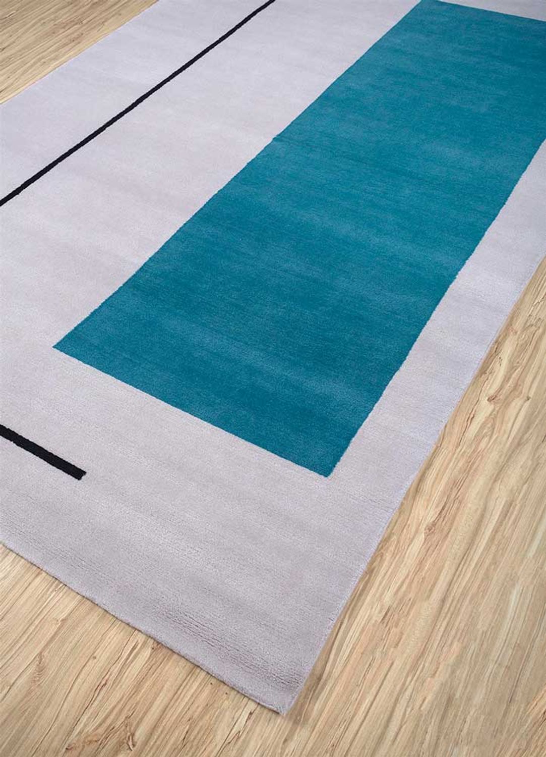 Tapis en laine - 270 x 180 cm - gris foncé