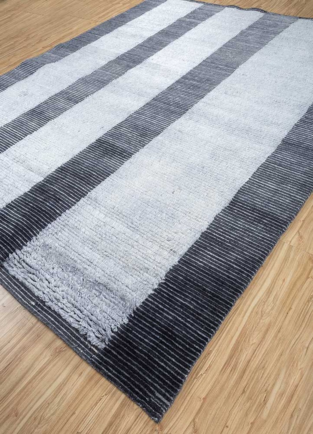 Tapis en laine - 300 x 240 cm - argent
