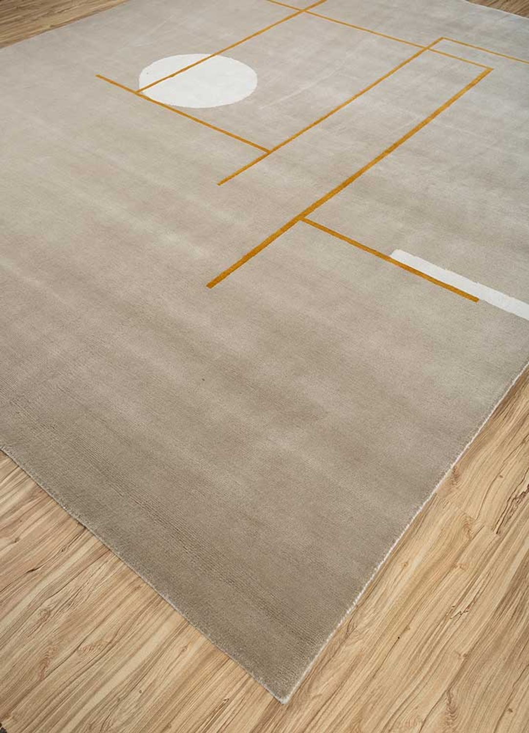 Tapis en laine - 300 x 240 cm - beige foncé