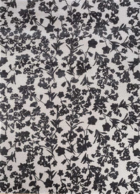 Tapis en laine - 270 x 180 cm - noir et blanc