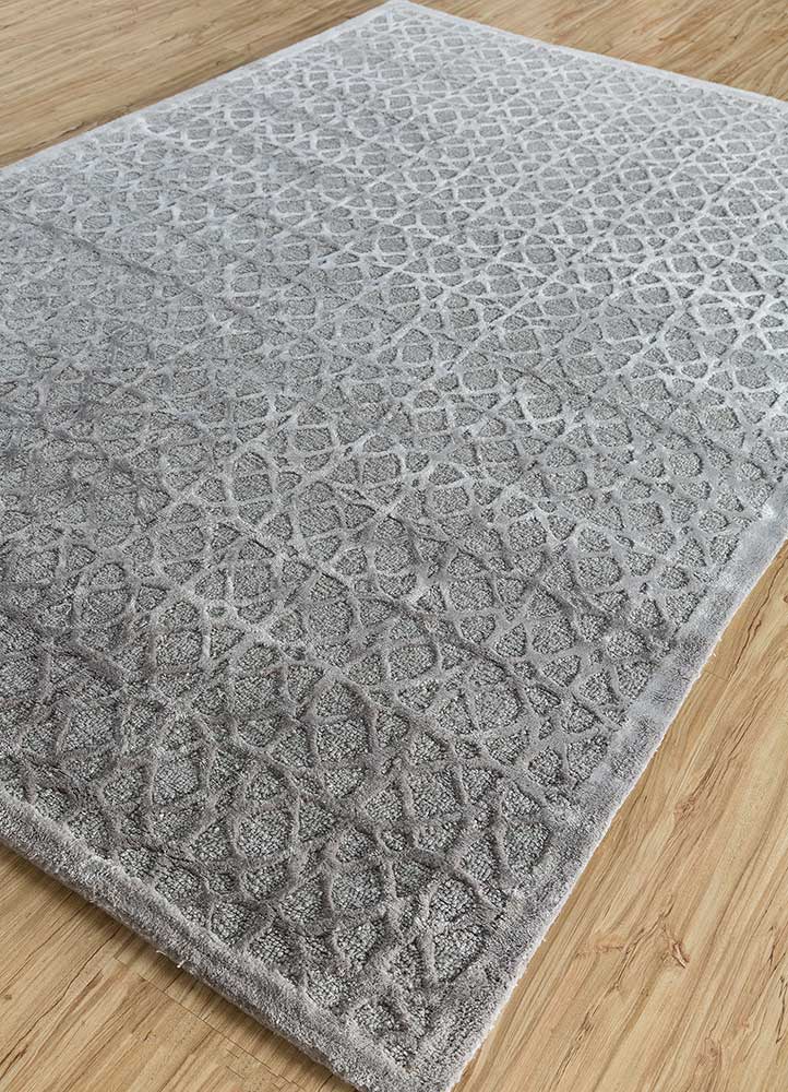 Tapis en laine - 240 x 150 cm - gris clair