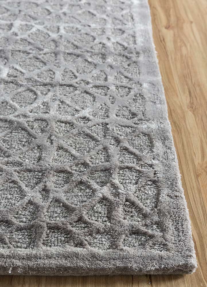Tapis en laine - 240 x 150 cm - gris clair