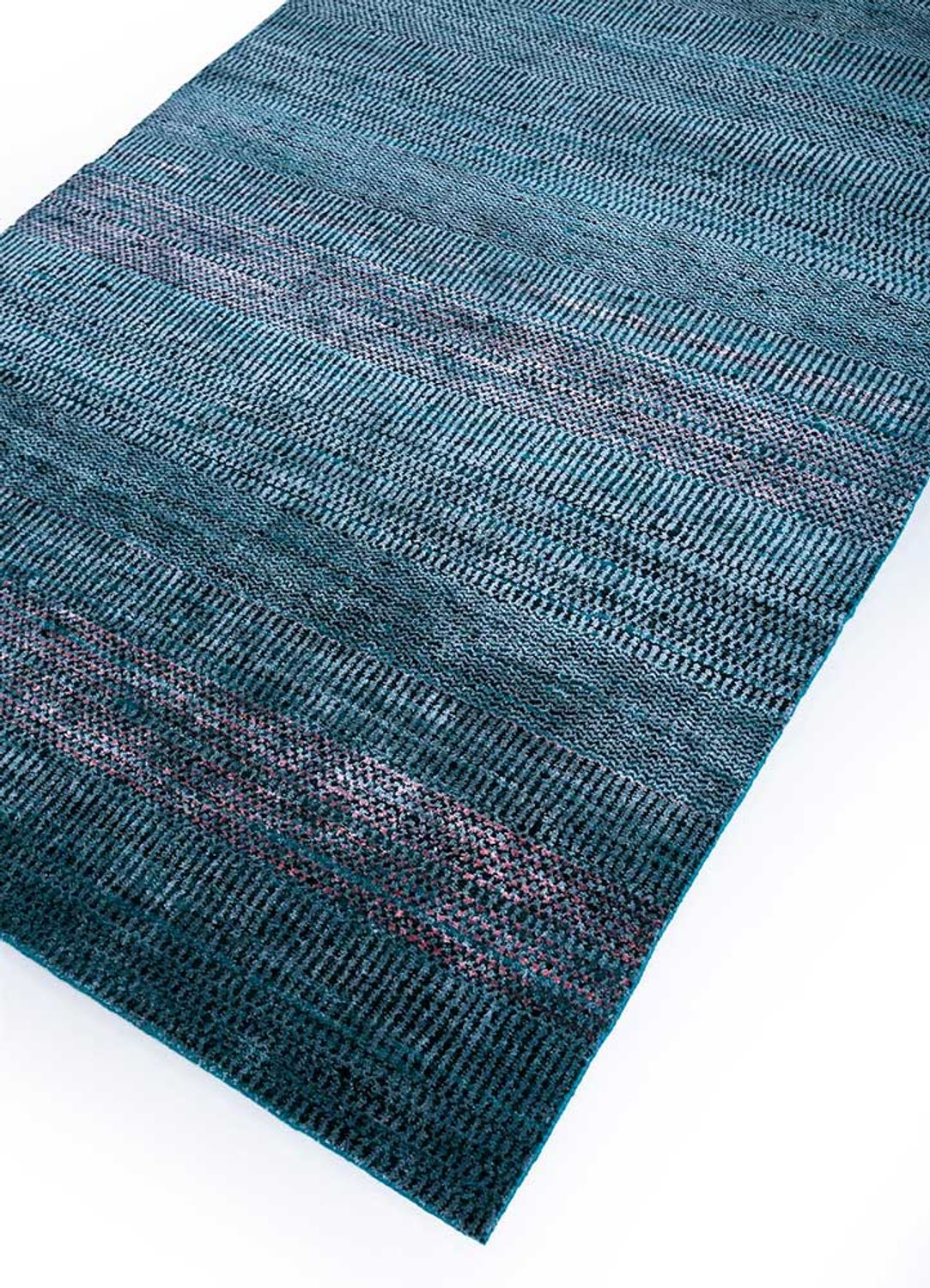 Tapis en laine - 270 x 180 cm - bleu foncé